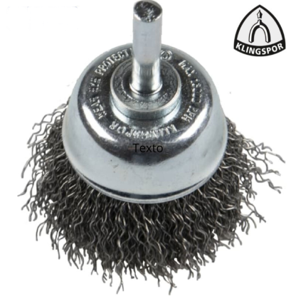 Cepillo Copa Ondulado de Acero 50mm 13000 RPM