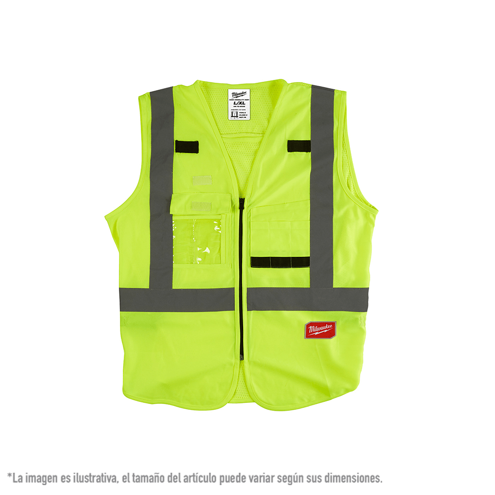 Milwaukee Chaleco seguridad alta visibilidad amarillo Clase 2 - Imagen 2