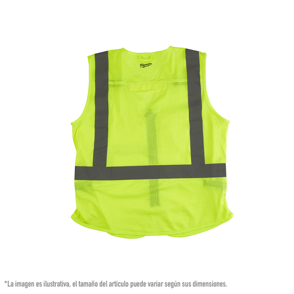 Milwaukee Chaleco seguridad alta visibilidad amarillo Clase 2 - Imagen 3