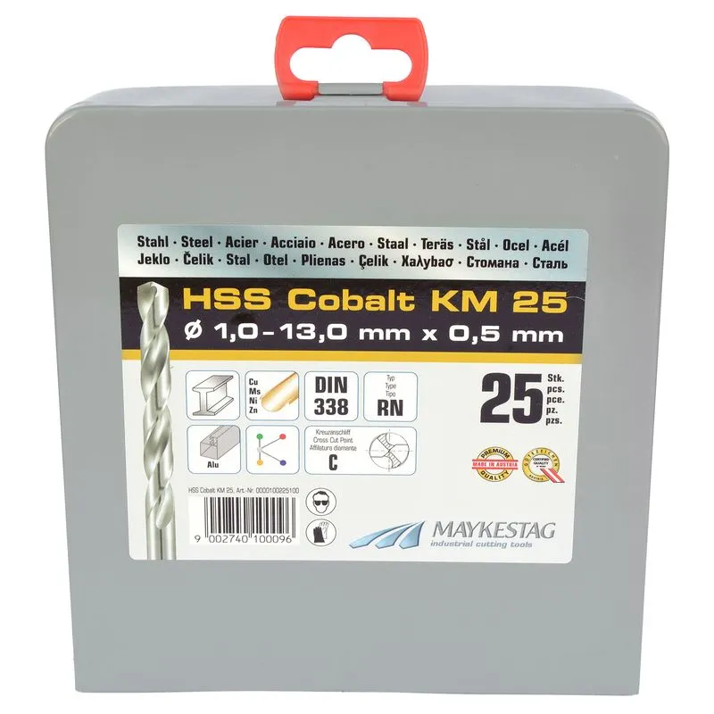 Kit brocas HSS Co5 Alpen KM25 25 piezas - Imagen 2