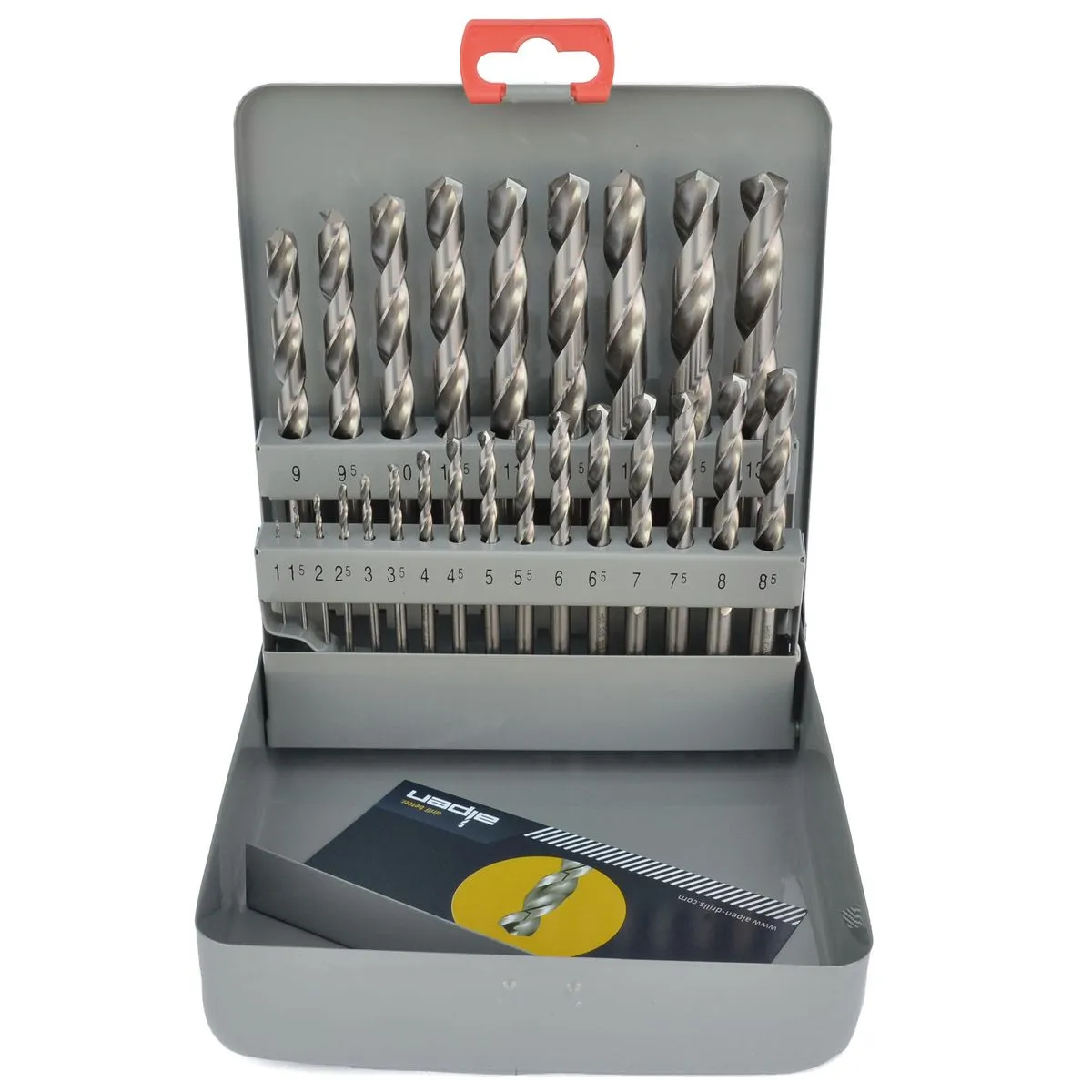 Kit brocas HSS Co5 Alpen KM25 25 piezas