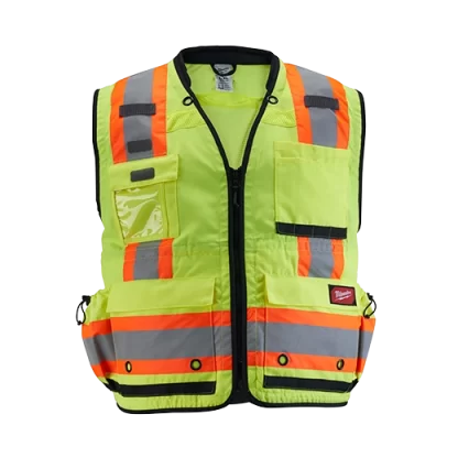 Chaleco Minero Surveyor Alta Visibilidad Amarillo Milwaukee