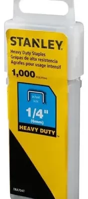 Grapas Stanley TRA704 1/4in 6mm Caja 1000 unidades