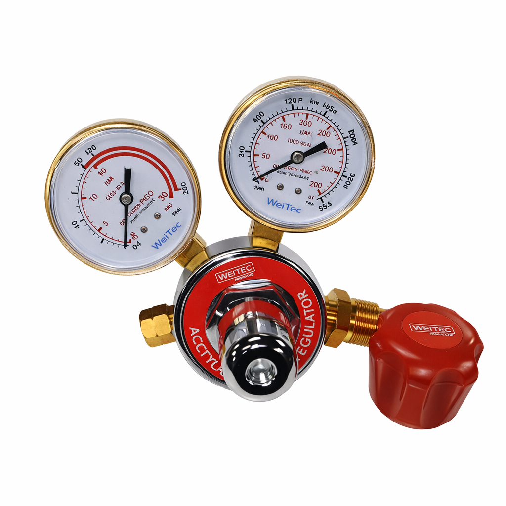 Regulador Weltec Acetileno doble etapa - Imagen 2