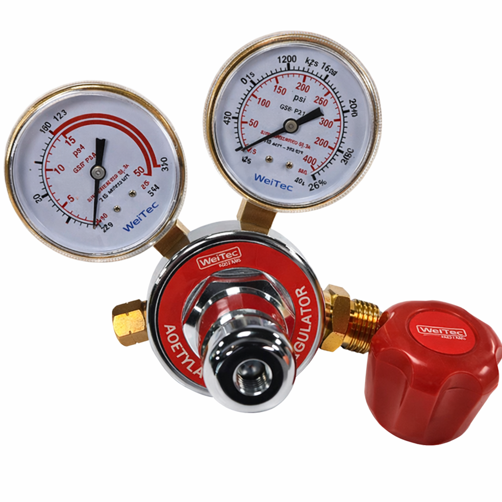 Regulador Weltec Acetileno doble etapa