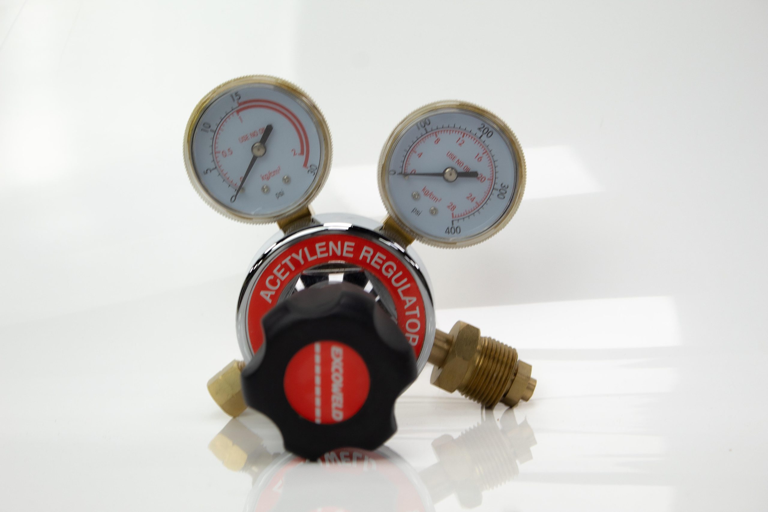 Regulador de Acetileno RE004 Excoweld cuerpo bronce