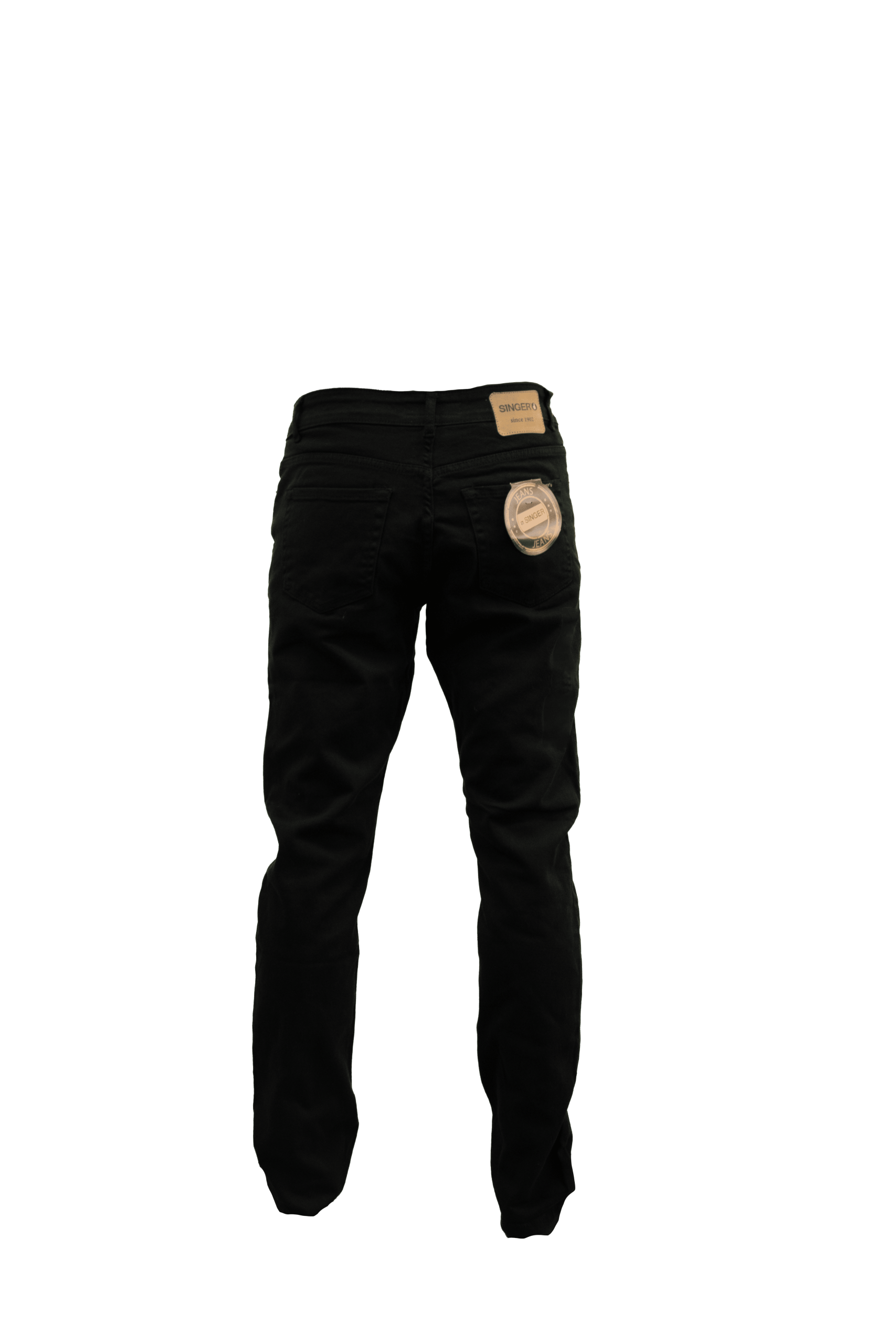 JEANS HOMBRE CORTE RECTO CLASICO NEGRO 38 Singer - Imagen 2