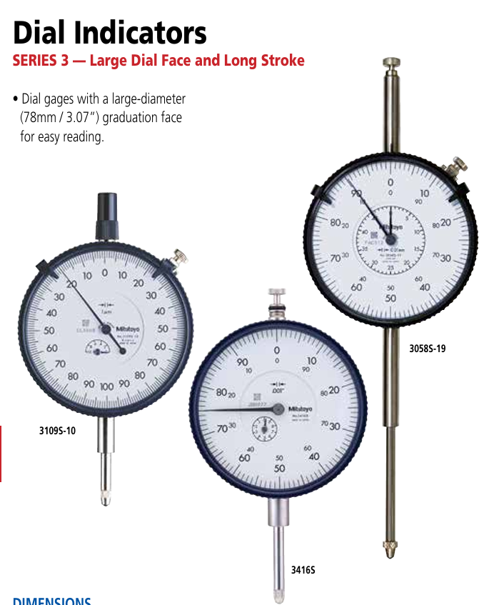 Reloj comparador 0.01mm MITUTOYO 3062S - Imagen 2