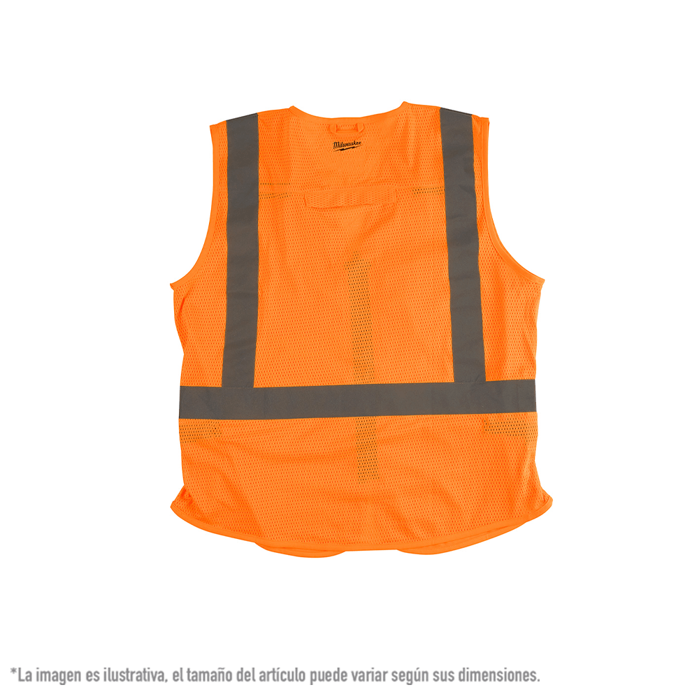 Chaleco Alta Visibilidad Naranja Clase 2 Milwaukee 48735032 - Imagen 2