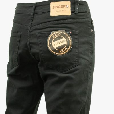 JEANS HOMBRE CORTE RECTO CLASICO NEGRO 38 Singer