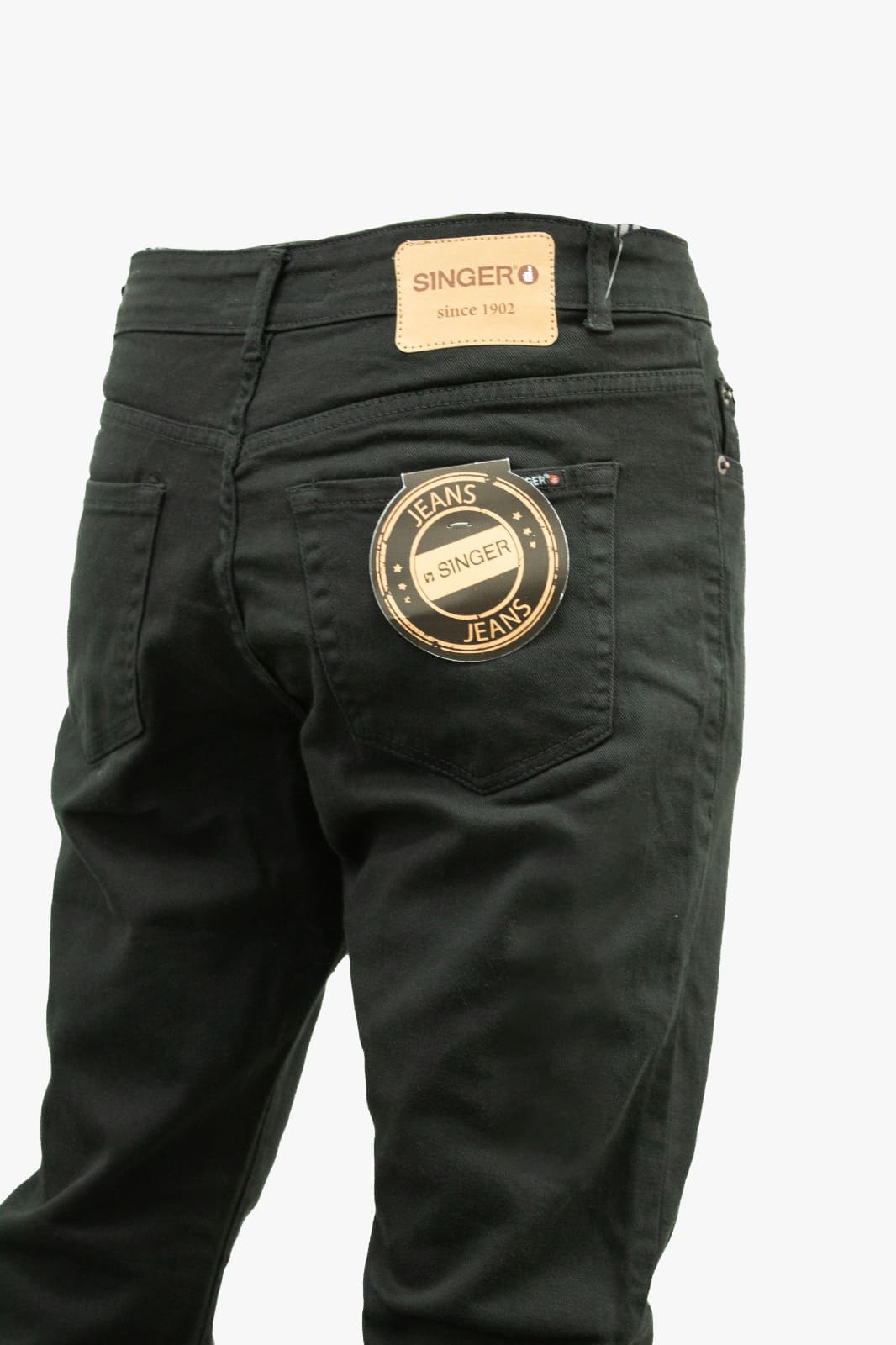 JEANS HOMBRE CORTE RECTO CLASICO NEGRO 38 Singer