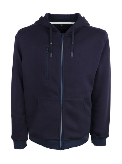 Sudadera con capucha y cierre 65% algodón 380 g/m2 Singer - Imagen 3