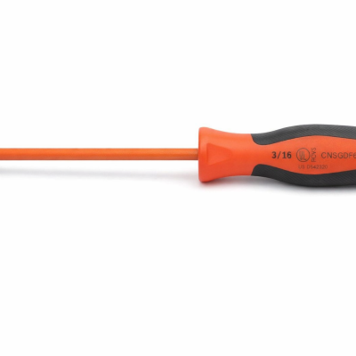 CNSGDF66 Snap-On – Destornillador Aislado de Punta Plana para Electricistas y Uso Profesional