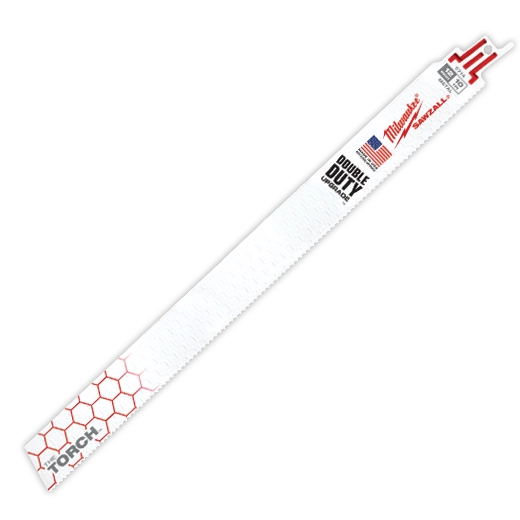 Pack 25 Hojas Sierra Sable Sawzall Torch 10Tpi Largo 12In Para Tuberia Estandar 80