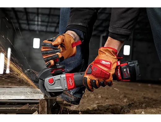 Par Guantes Cuero Reforzado Impacto Anticorte Nivel 3 Talla L - Imagen 5