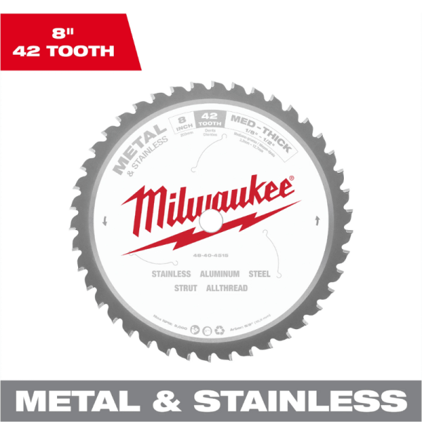 DISCO METAL 8" MILWAUKEE 48-40-4515