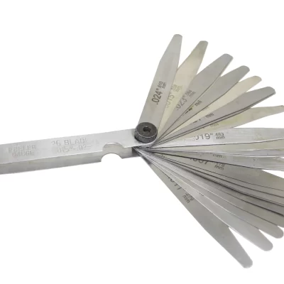 FEELER 26 HOJAS PARA HILOS DE 0,0015 HASTA 0,035in