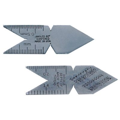 GALGA PARA CALIBRE DE HILO DE ROSCA EN 60° GRAD 1/32in