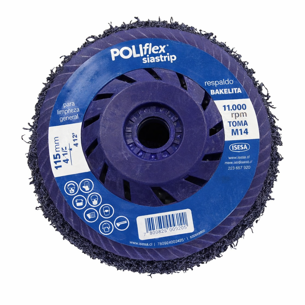 Disco remoción de pintura y limpieza 4.5'' Esmeril Angular - Siastrip