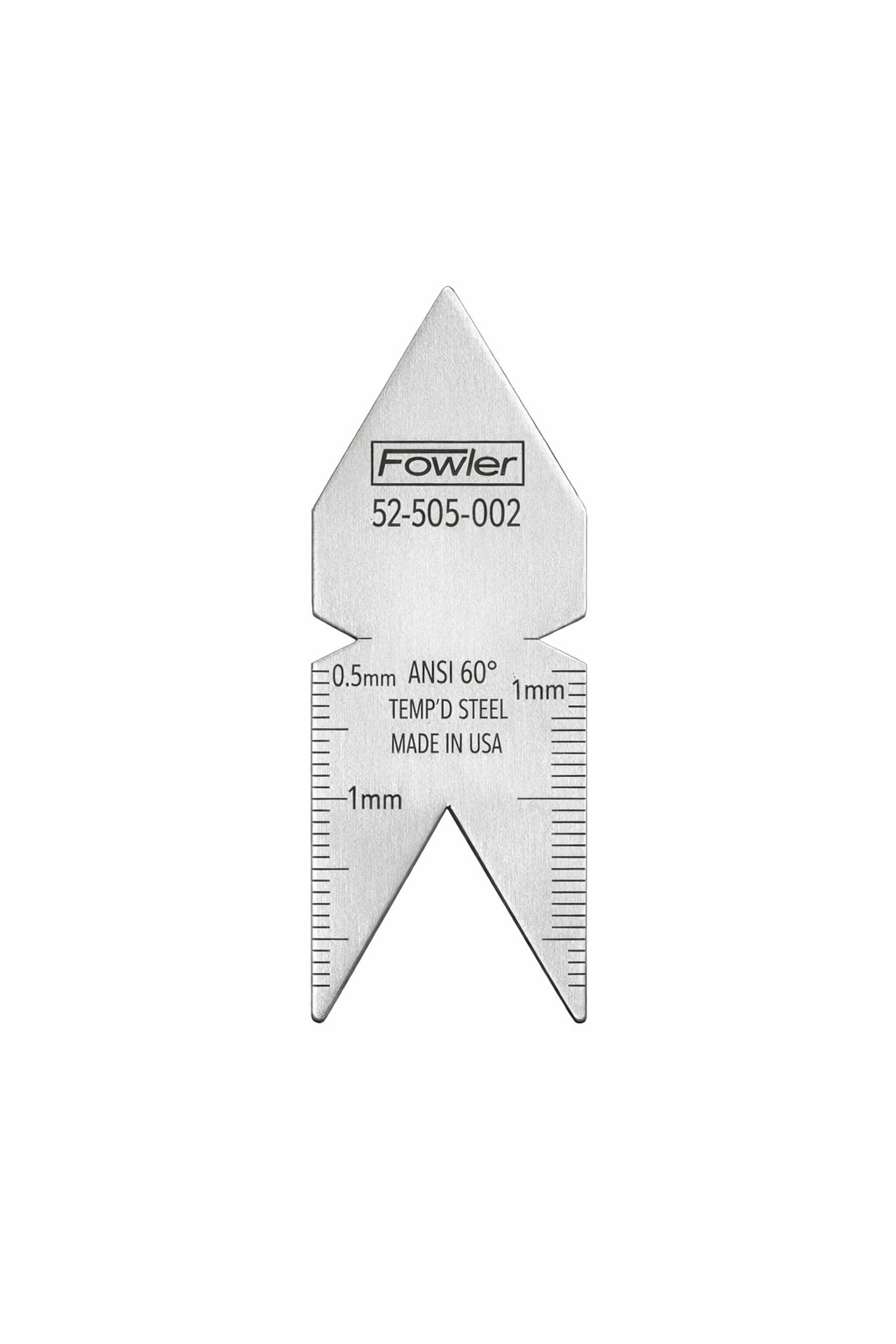GALGA PARA CALIBRE DE HILO DE ROSCA EN 60° GRAD 0,5 Y 1mm