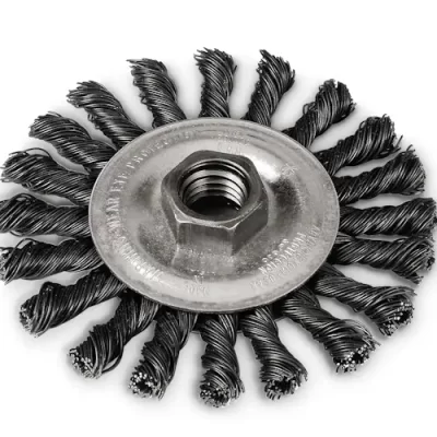 CEPILLO ALAMBRE ANUDADO UNA SOLA HILERA DIAM 3IN VAST 5/8-11IN SUPERFICIES HEAVY-DUTY