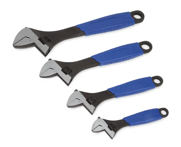 SET LLAVES AJUSTABLES AGARRE BLANDO INDUSTRIAL 6 A 12IN 4PZ EN BANDEJA - Imagen 2