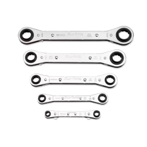 Set de llaves doble chicharra 1/4" A 7/8" - 5 piezas