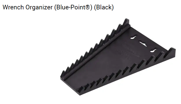 ORGANIZADOR LLAVES CON DIENTES DE PLASTICO INVERSA HASTA 12 LLAVES COLOR NEGRO