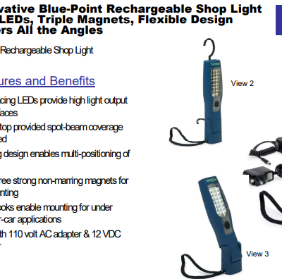 LUZ DE TRABAJO RECARGABLE 21 LED MAGNETICA RECARGABLE