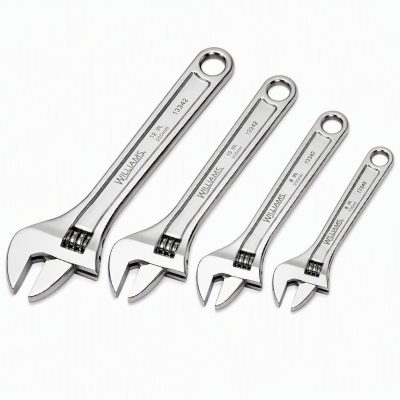 SET LLAVES AJUSTABLE 6 - 8 - 10 -12MM CROMADAS 4PZ