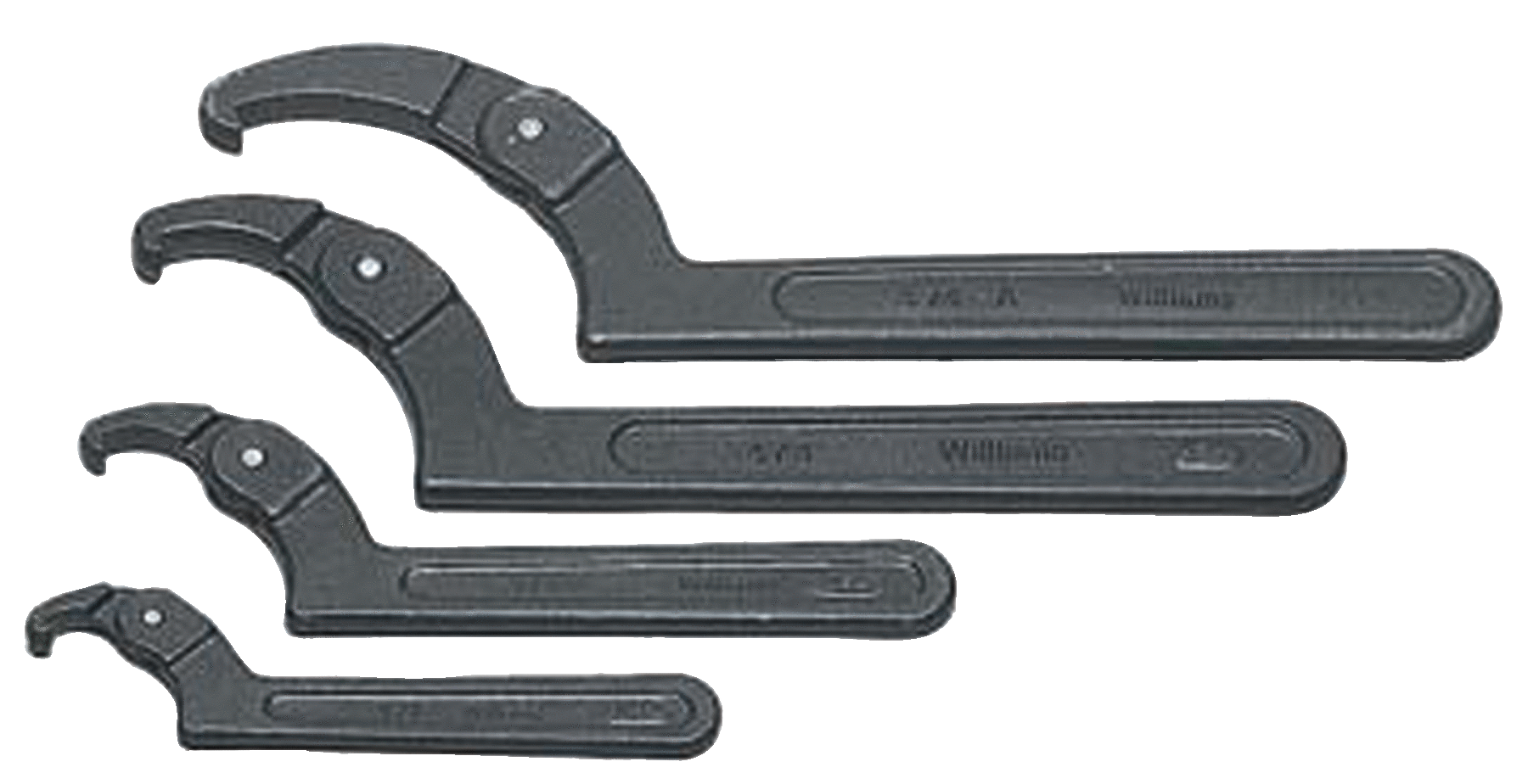 SET LLAVES INGLESA CON GANCHO AJUSTABLE DE 5-3/8 A 17-1/2IN INDUSTRIAL 4PZ